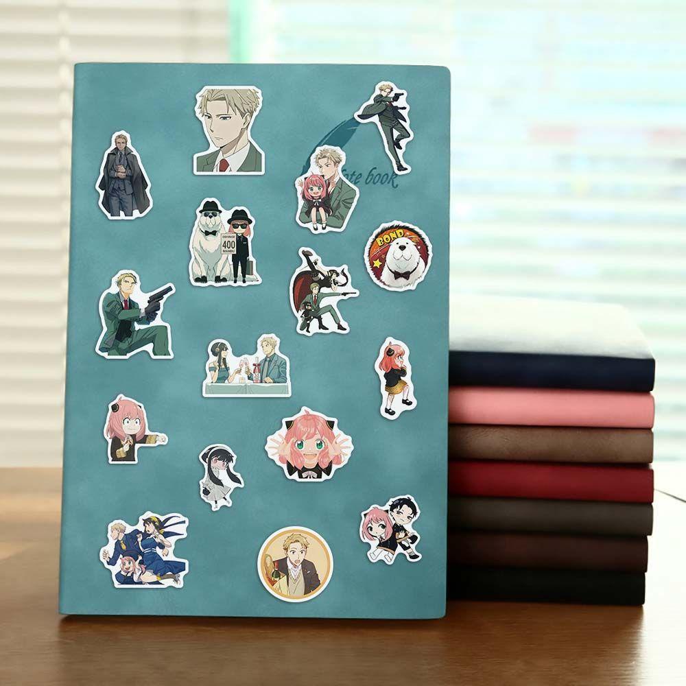 Mxbeauty Spy X Family Sticker Tahan Air DIY Scrapbooking Sekolah Kantor Anime Jepang Untuk Notebook DIY Graffiti Stickers