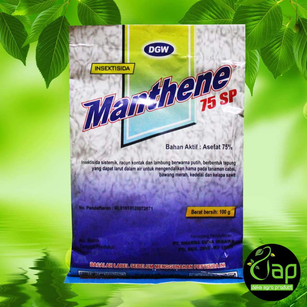INSEKTISIDA MANTHENE 75 SP 100 GRAM - Bahan Aktif Asefat