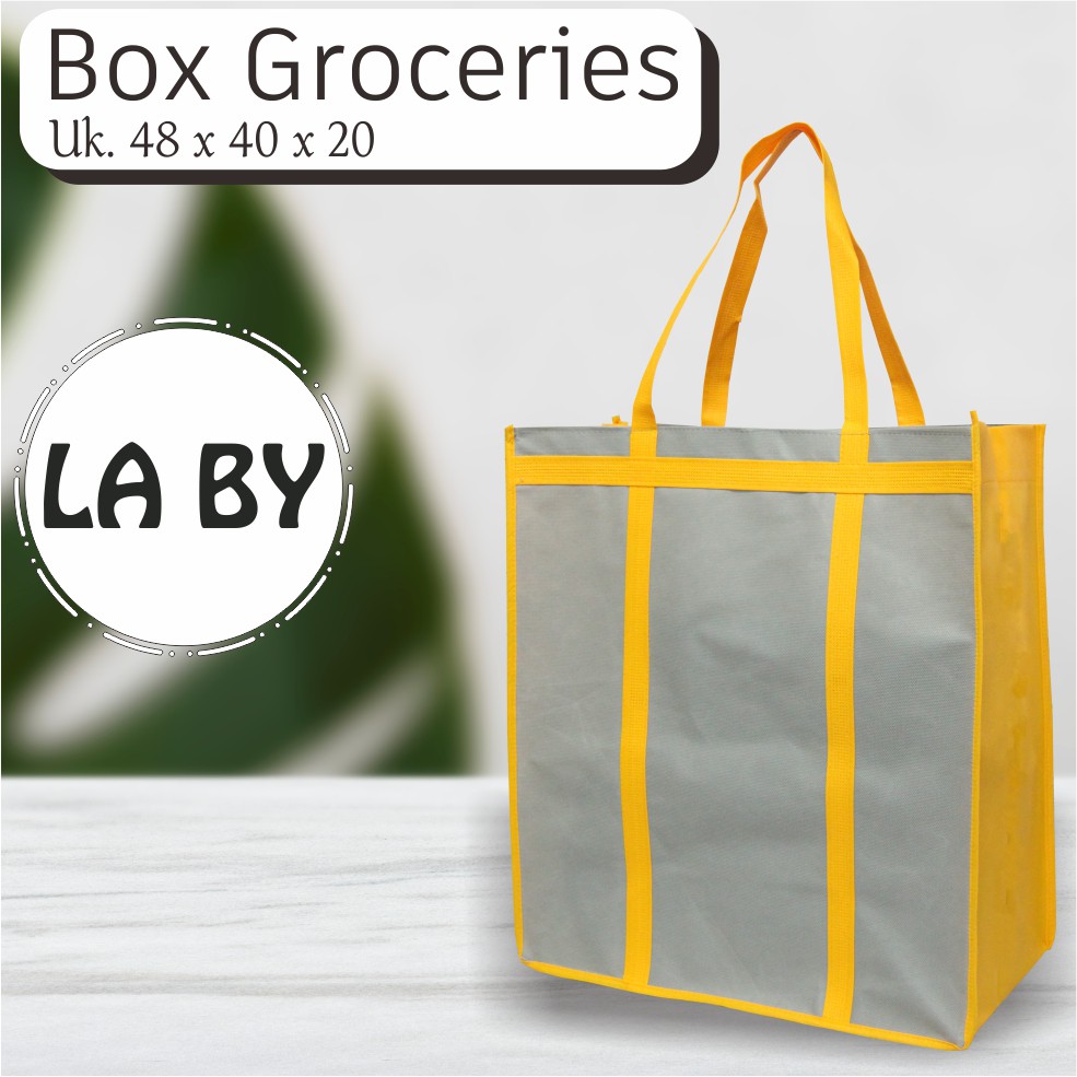 

Tas Spunbond Jumbo Tas Laundry Box Groceries Tas Belanja Tas Supermarket Besar 48X40X20