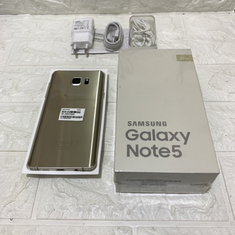 Samsung Note 5 ram 4GB 32GB Gold Bekas - Fullset SEIN - second