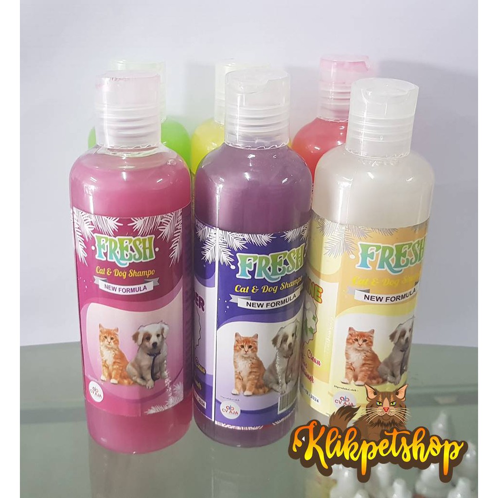 Shampoo Fresh 250 ml kutu dan Jamur anjing Kucing ada Conditionernya