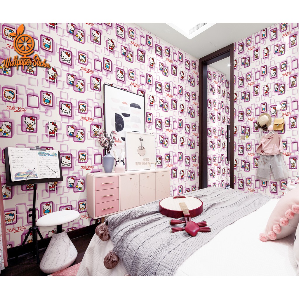 Bayar Ditempat Wallpaper Sticker Motif Karakter Ukuran 45Cmx9m Wallpaper Dinding Kreasirumah88