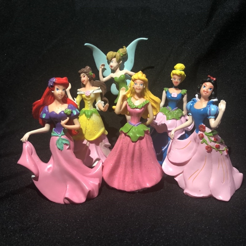 Action Figure Princess Small Hiasan Kue 6 pcs