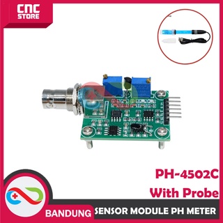 Jual SENSOR PH METER MODULE PH-4502C WITH PROBE ELECTRODE FOR ARDUINO ...