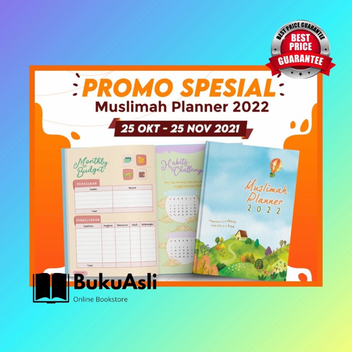 

[RESTOCK] muslimah planner 2022 agenda harian muslimah hard cover original