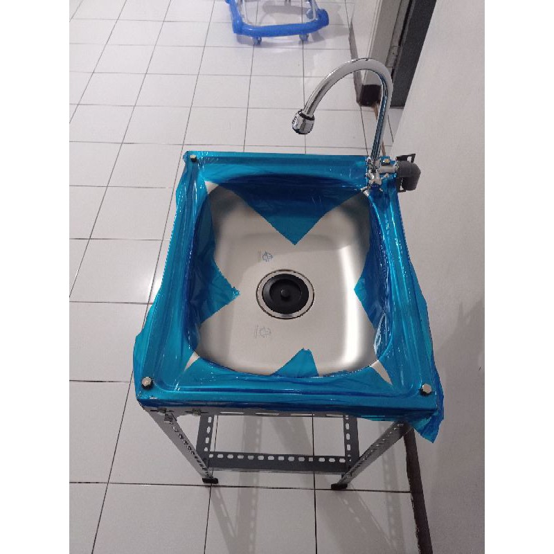 promo bak cuci piring/ wastafel portable Paket lengkap sink portable 50x40