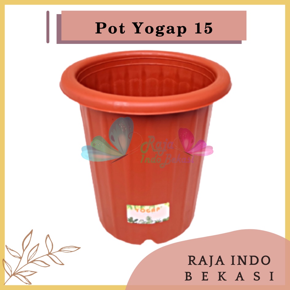 Pot Yogap 15 Merah Bata Coklat Bata Diameter 17cm  Pot Tinggi Tebal Berkualitas Grosir Pot Yogap 10 13 15 17 18 Putih Transparan Bening Coklat Bata Murah