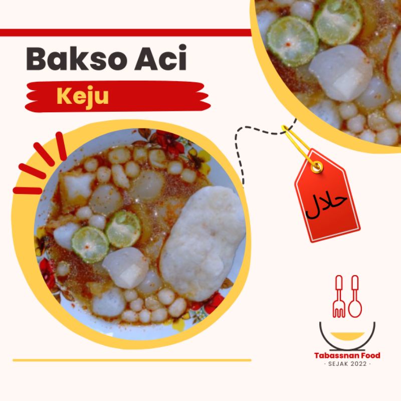 

Baso Aci Keju (min. 2 pcs boleh mix varian)