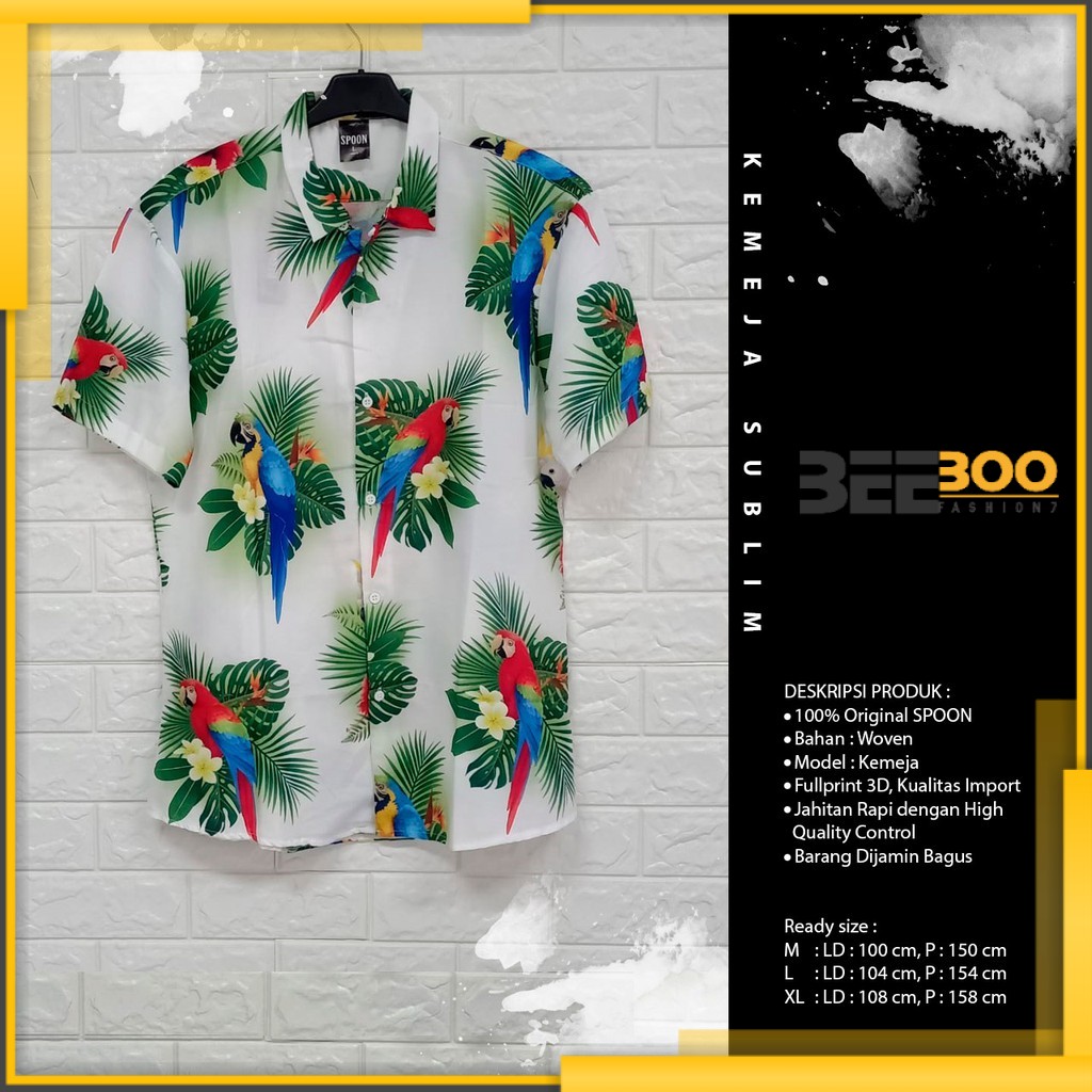 [BEEBOO] KEMEJA PRINTING 3D SUBLIM PRIA/WANITA CARROT