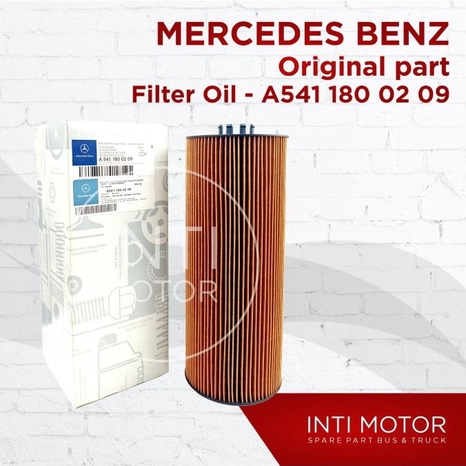 GENUINE MERCEDES-BENZ - FILTER OLI - A5411800209 - TRUK MERCY ONDERDIL SPAREPART BUS TRUK SUKU CADAN