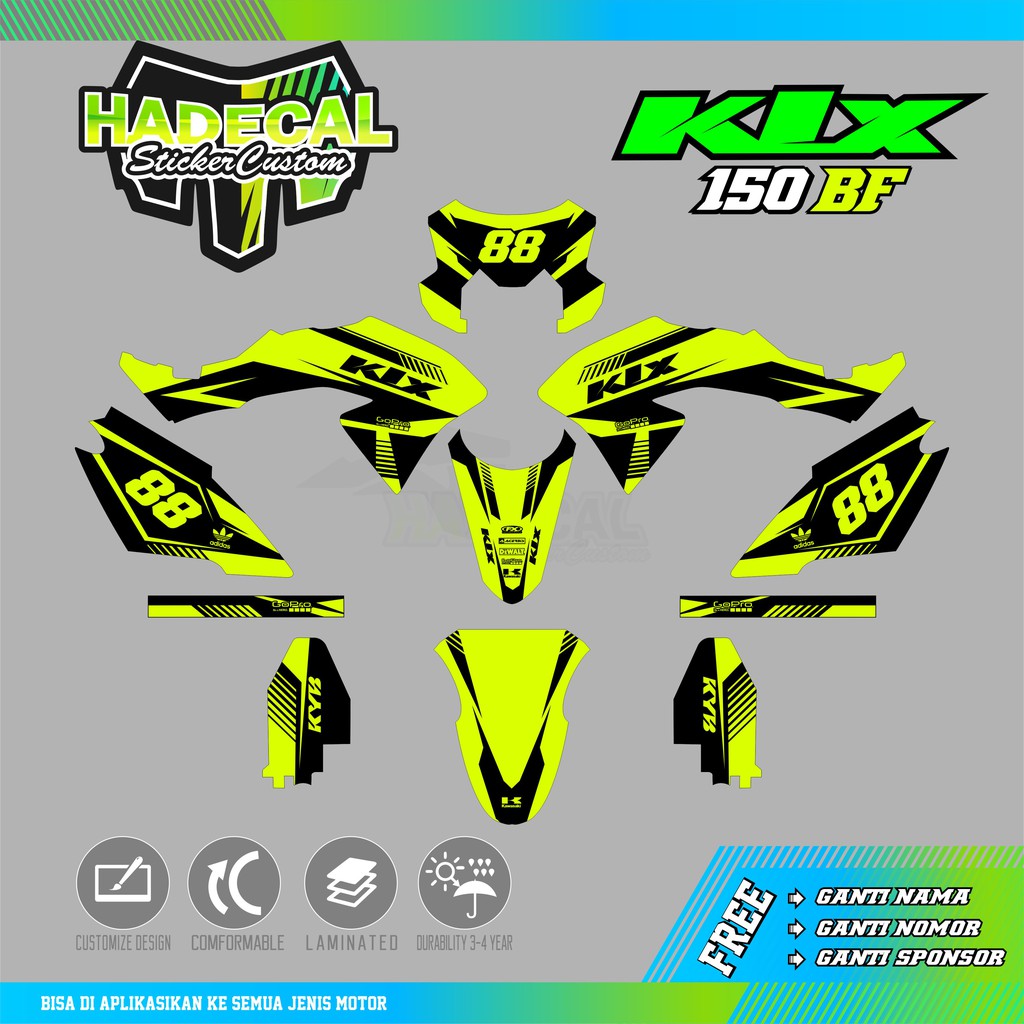 DECAL STICKER KLX BF STABILO