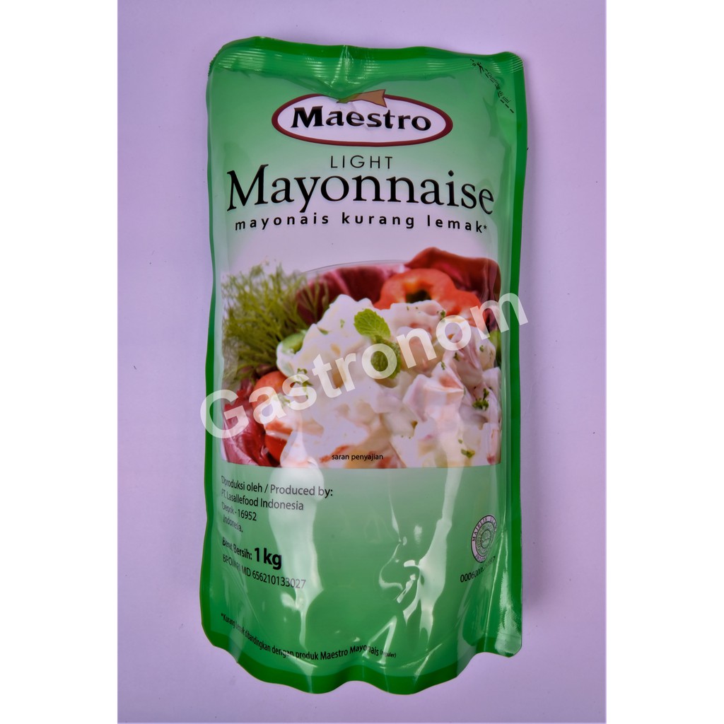 

Maestro Light Mayonnaise / Maestro Mayonaise Kurang Lemak 1 Kg