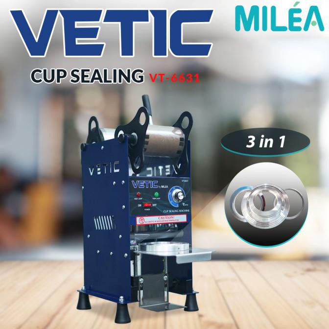 High Cup Vetic Manual Cup Sealing Vt-6631 10 Up To 22 Oz Ready Stok