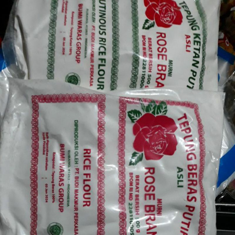 

Tepung beras/Tepung ketan rose brand (500gr)