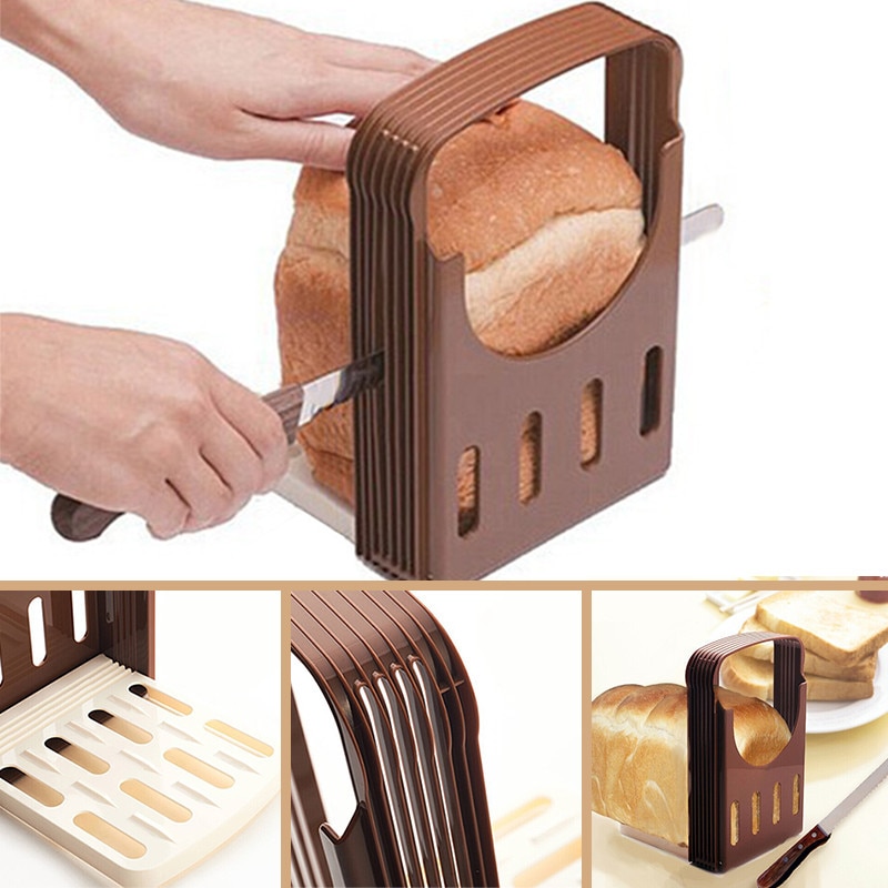 Practical Bread Cutter Loaf Toast Slicer Cutting Slicing Guide Kitchen Tool