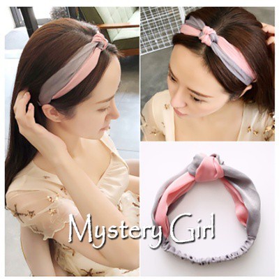 Mysterygirl - Jepit Rambut BANDANA POLOS RAMBUT ALA KOREA BANDA RAMBUT WANITA AKSESORIS Rambut  Motif Bunga Kekinian Import COD