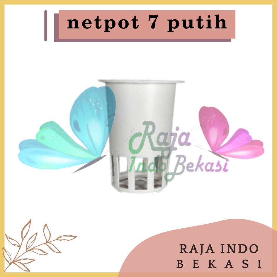 Netpot 7cm Tinggi Putih Diameter 5cm Tebal - Netpot 7 Cm Hidroponik Grosir Murah