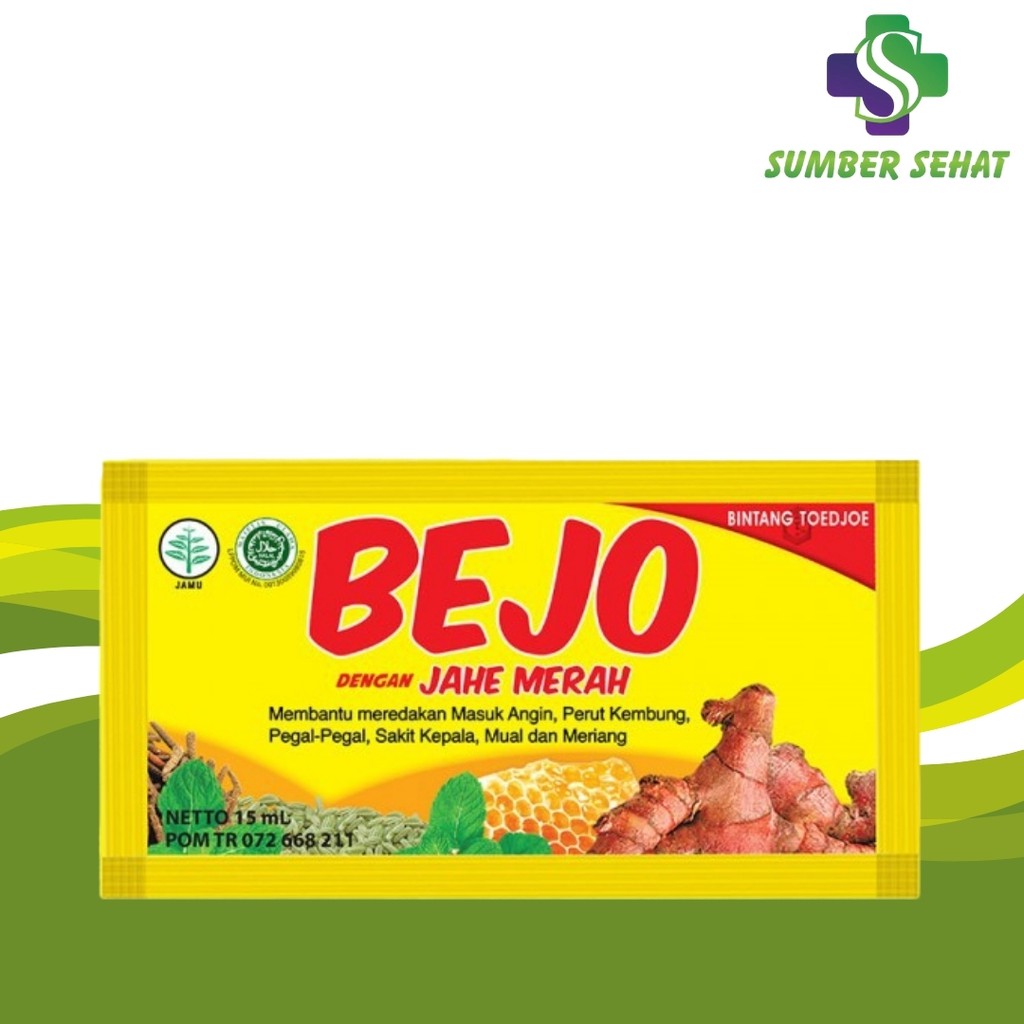 BEJO JAHE MERAH BINTANG TOEDJOE MASUK ANGIN SACHET