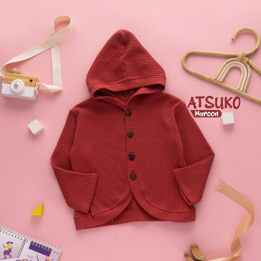 Nauree - Hoodie Set Atsuko Anak Perempuan 1 2 3 4 5 6 Tahun Setelan Anak Bahan Cotton Combad 30s Tebal Adem Nyaman Dipakai Menyerap Keringat Dingin Tidak Panas Lembut Halus Premium Celana Karet Jahitan Rapi Model Lucu Untuk Jalan Jalan