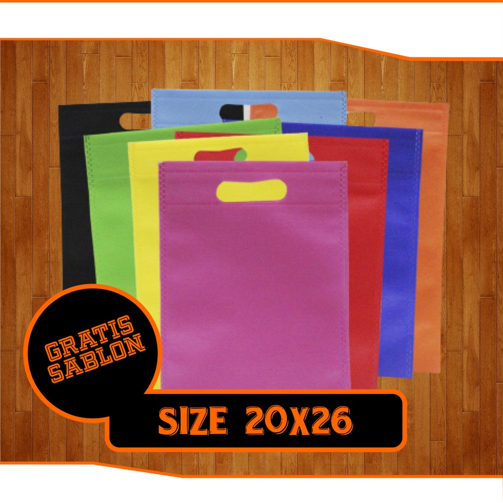 

TAS SPUNBOND GOODIE BAG SOUVENIR OVAL 20x26CM FREE SABLON