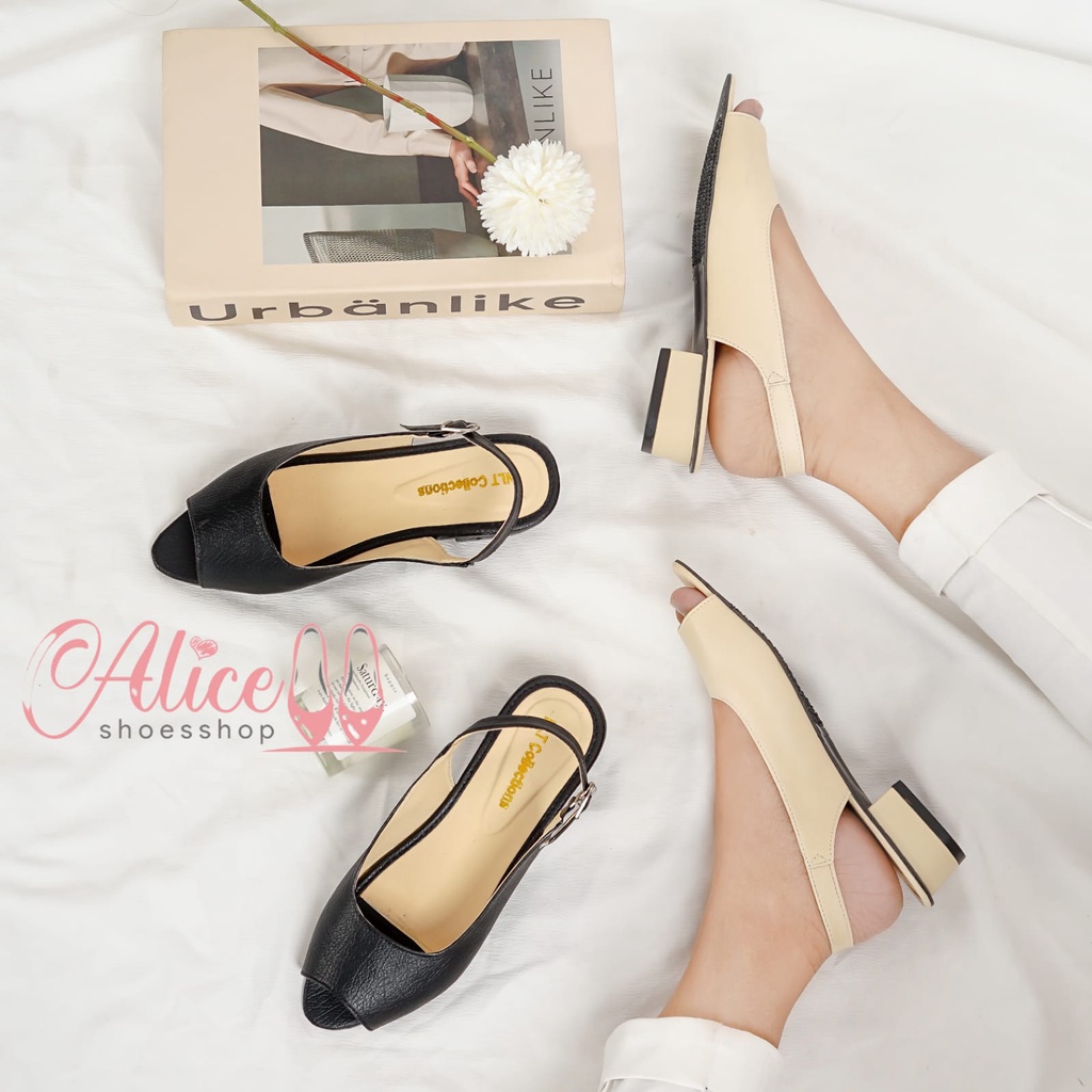 Alice - Heels wanita korea kasual hak 3 cm model baru heels rapunzel