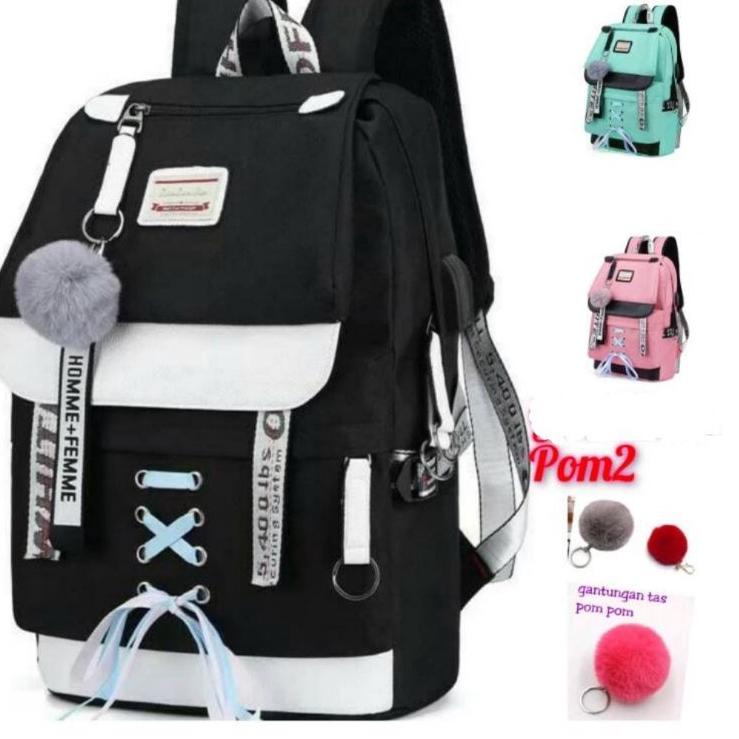 (TREN TERBARU) PjTas Sekolah Usb untuk Anak Perempuan sekolah SMPdan  SDRansel Tas Buku Wanita 2021 