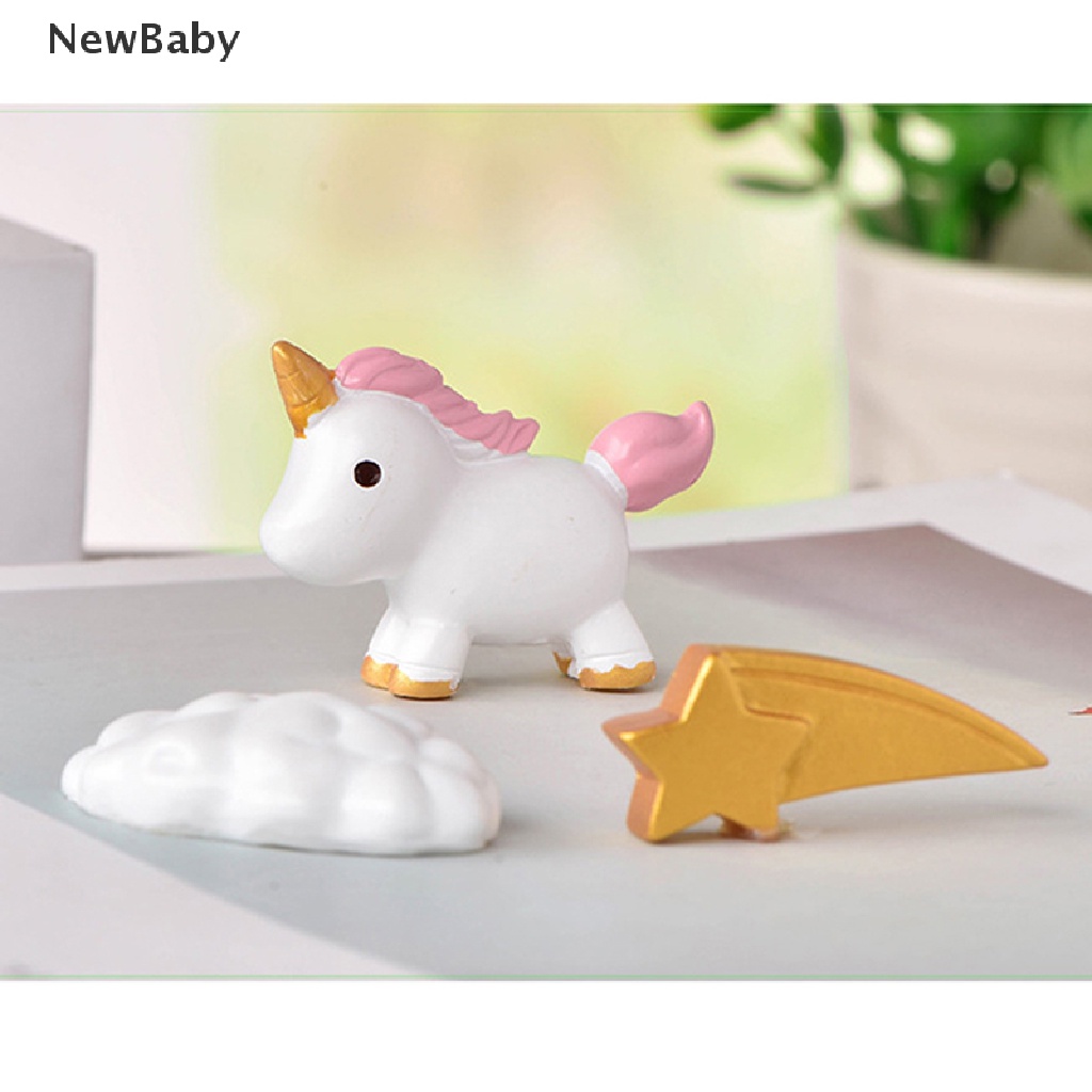 Newbaby 3PCS Miniatur Hewan Anjingkelinci Bahan Resin Untuk Dekorasi Taman Minifairy Garden