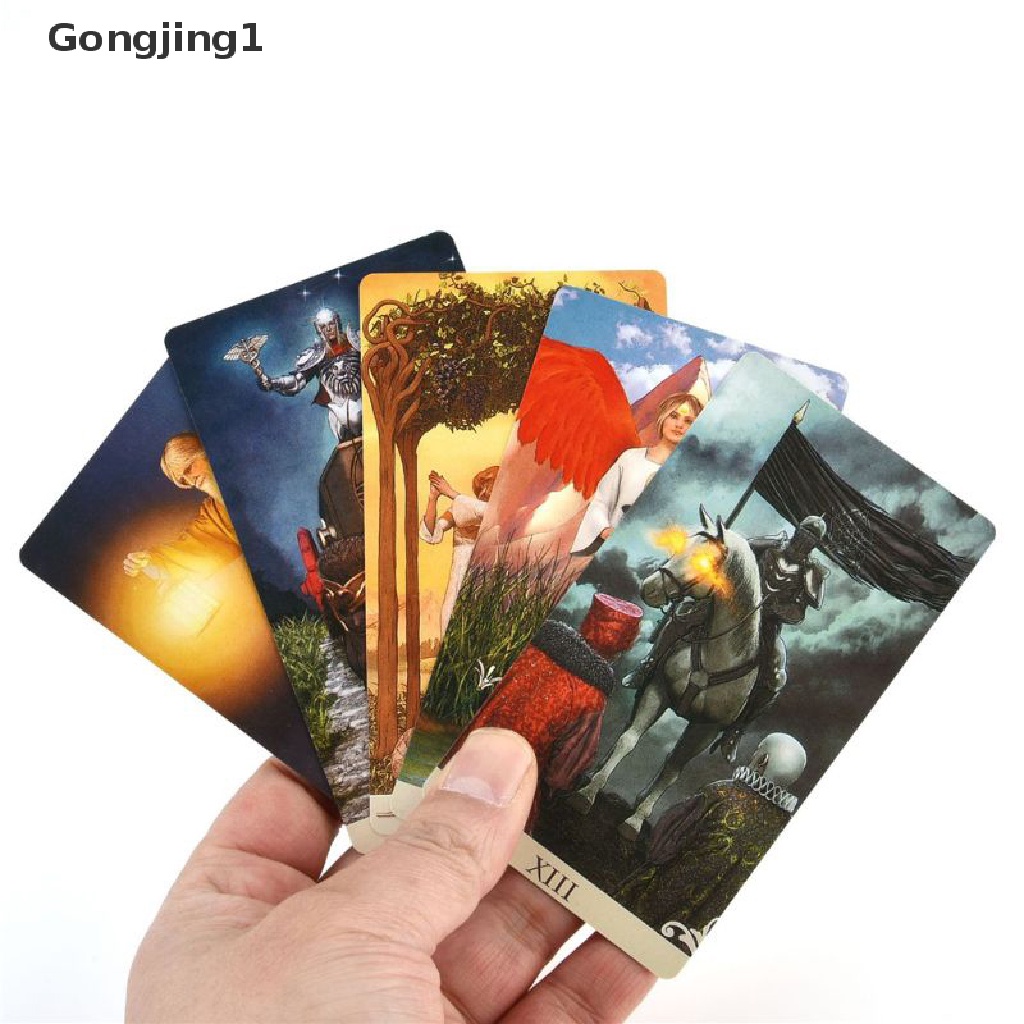 Gongjing1 78pcs Kartu Tarot Untuk Permainan Keluarga