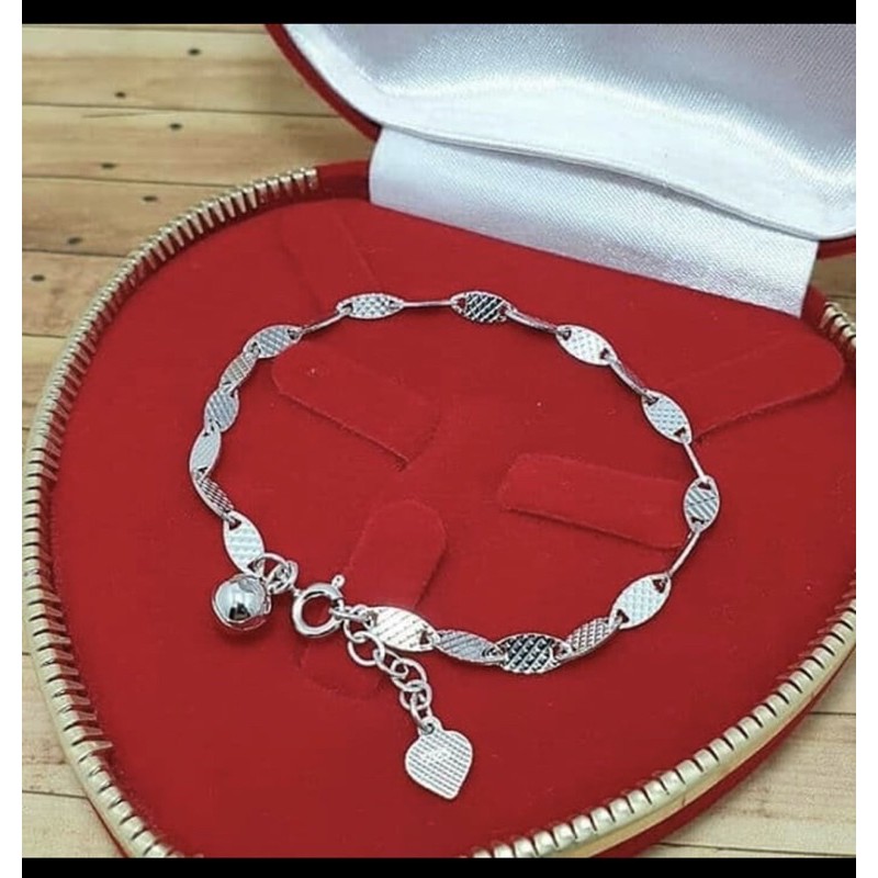 Gelang tangan wanita gelang tangan perak 925 lapis emas putih SGT36
