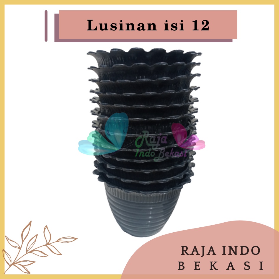 Lusinan Pot Super Tawon 10 Cm Hitam By Garden Of Love Pot Tawon 10cm Lusinan Tirus Jet Putih Hitam