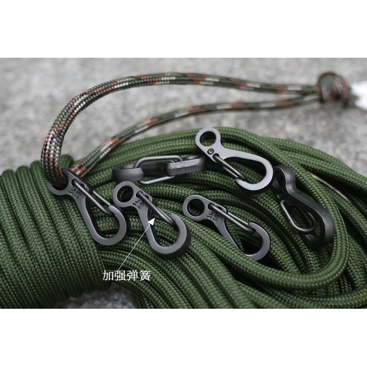 Ring Carabiner / Alat Bantu Tali - SF - Black