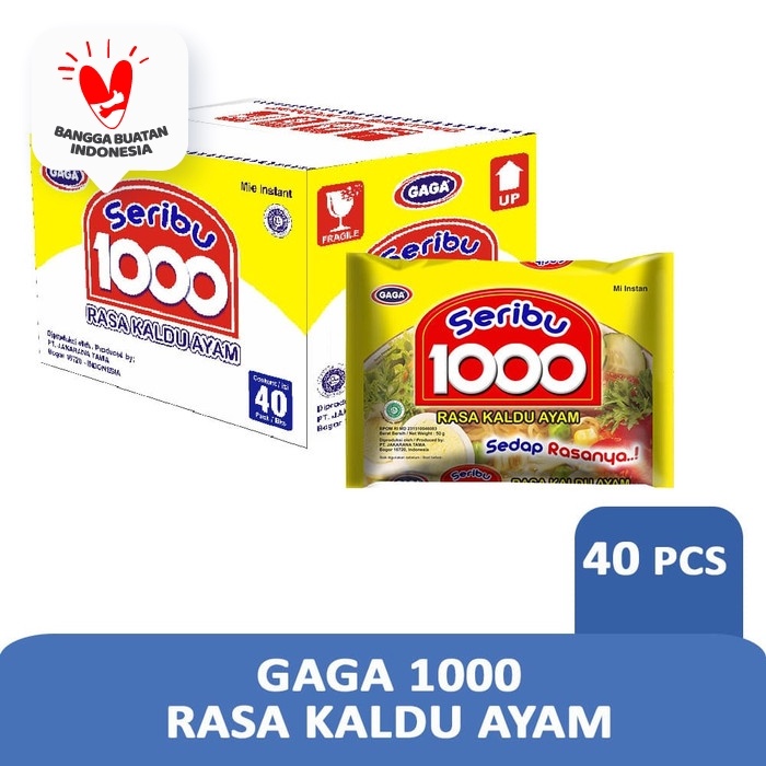 

Ready - Gaga 1000 Rasa Kaldu Ayam (1 Dus = 40 Pcs)