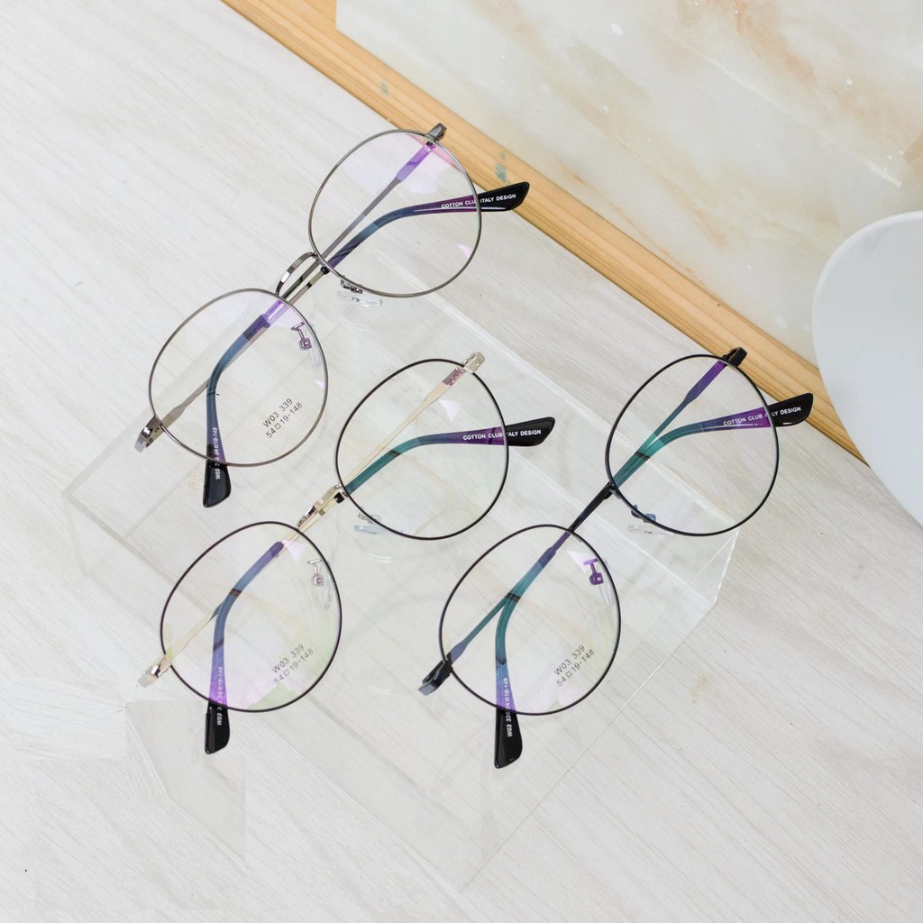 Frame Kacamata Oval COTTON CLUB W03 339 Photocromic / Anti Radiasi