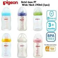 PIGEON Botol Susu Wide Neck 240ml - Leher Lebar Peristaltic SoftTouch