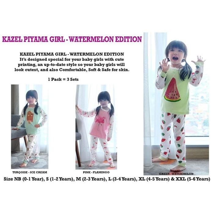 Kazel Piyama Girl Watermelon XL-XXL - XXL