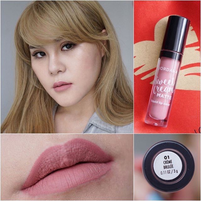 JORDANA SWEET CREAM MATTE LIQUID LIP COLOR- CREME BRULEE