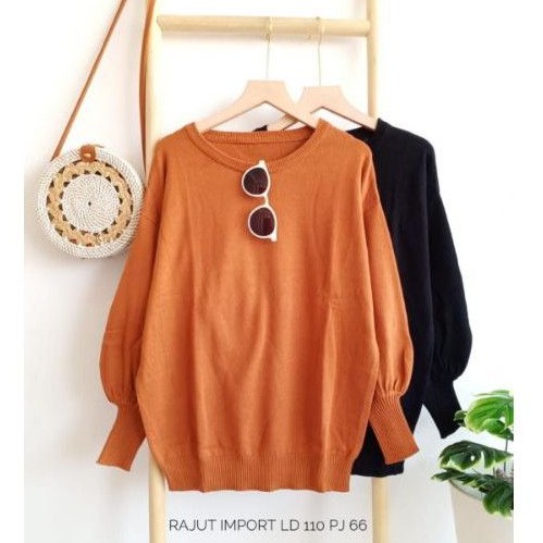 Kaos rajut import ld 110 cm