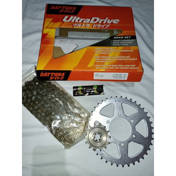 Gear gir ger set Ninja 150RR racing daytona original ultra drive