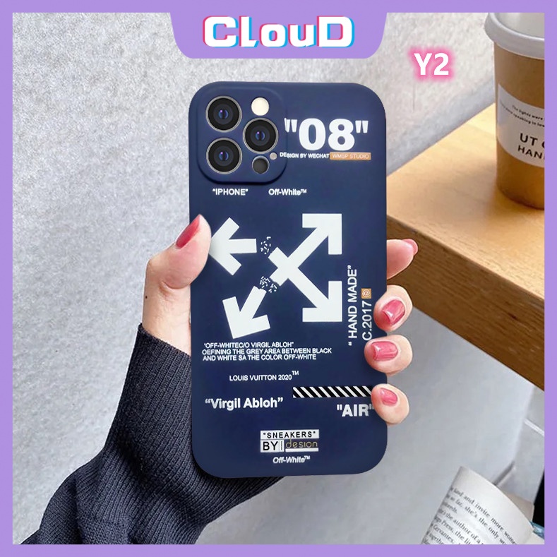 OFF-WHITE Soft Case Pelindung Lensa Bahan TPU Untuk Vivo Y20 Y15A Y17 Y11 Y15S Y12A Y11S Y33S Y33T Y20G Y53 Y91C Y91 Y30G Y01 Y30 Y12i Y20 Y15S Y20 Y20S Y20