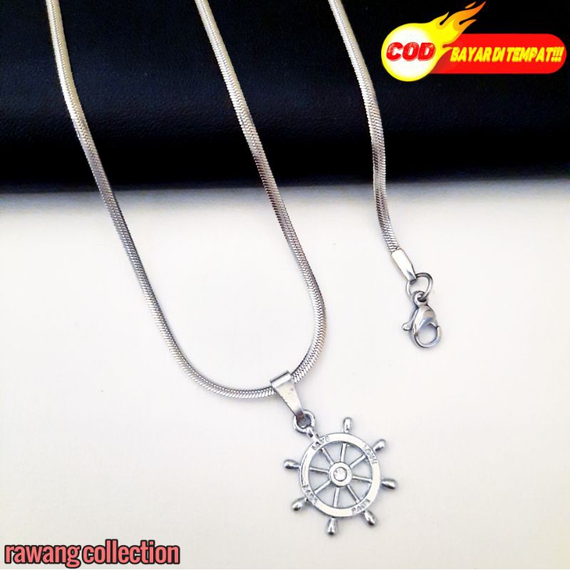 kalung fashion wanita plus liontin inport