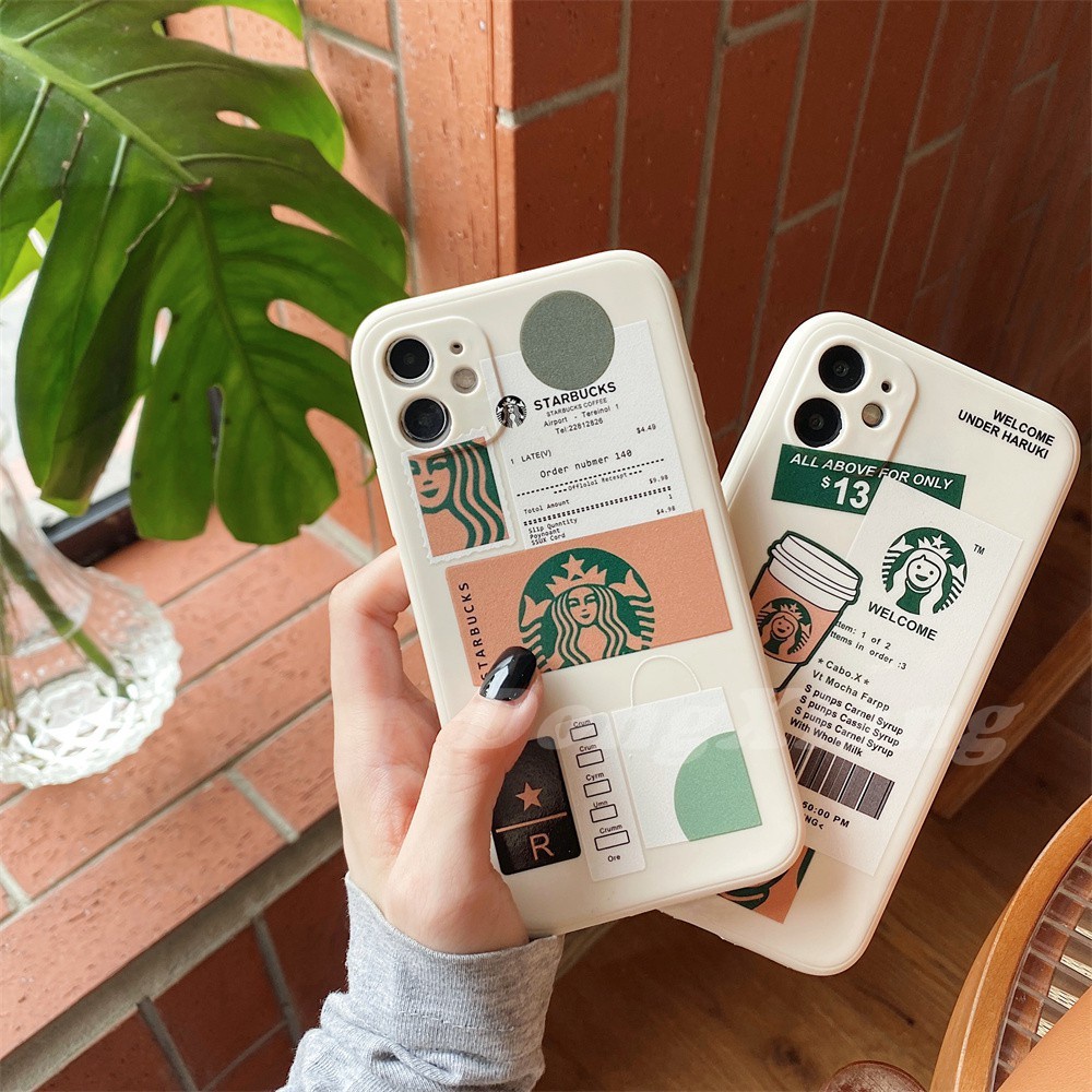 Soft Case Hp Gambar Starbucks Untuk Infinix Hot 10 Play / 10T / 9 Play / 11S / NFC / 5 / Note / 11pro / 10Pro