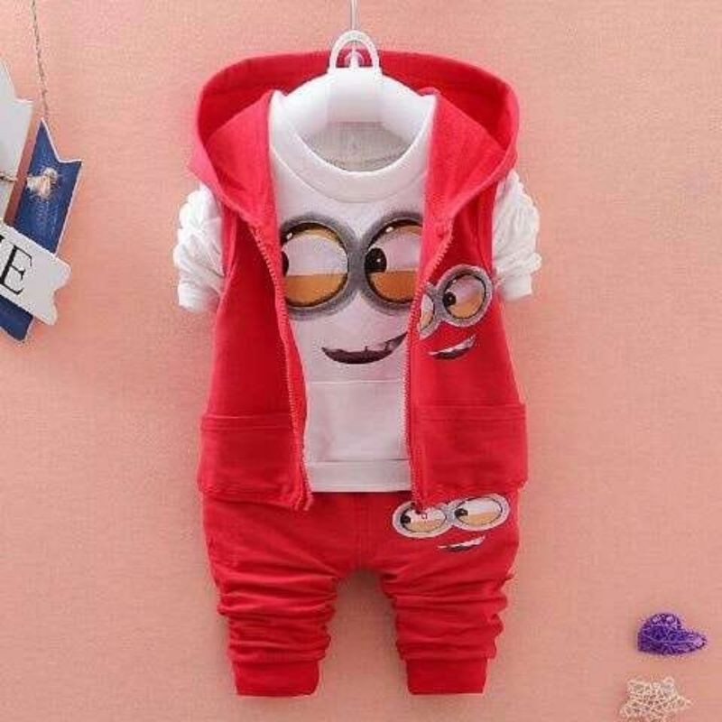 Setelan Anak / Set Anak Usia 3-5 Tahun Jaket + Inner + celana / Set Karakter 3in1 / Setelan Mini