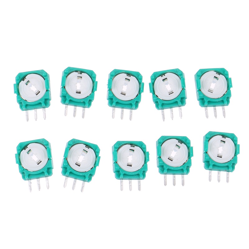 (LUCKID) 10pcs potentiometer joystick Warna Hijau Untuk PS4 XBOX ONE