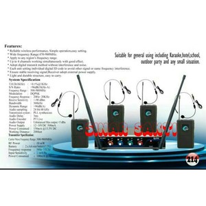 Mic Wireless VPK MD 5809 ( 4bh mic headset/Clip on pilih )