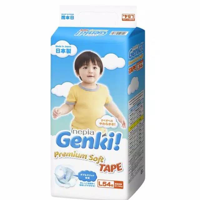 Pampers Nepia Genki Diapers Tape L 54