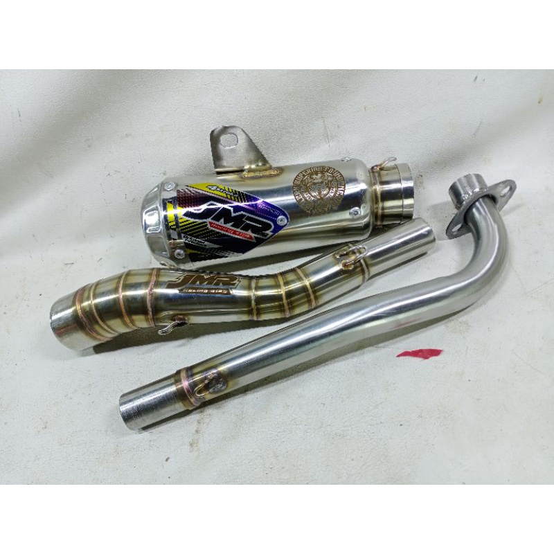 KNALPOT GtX BEBEK STANDAR  TRAIL/RBT N130 STAINLESS JMR RACING 4135