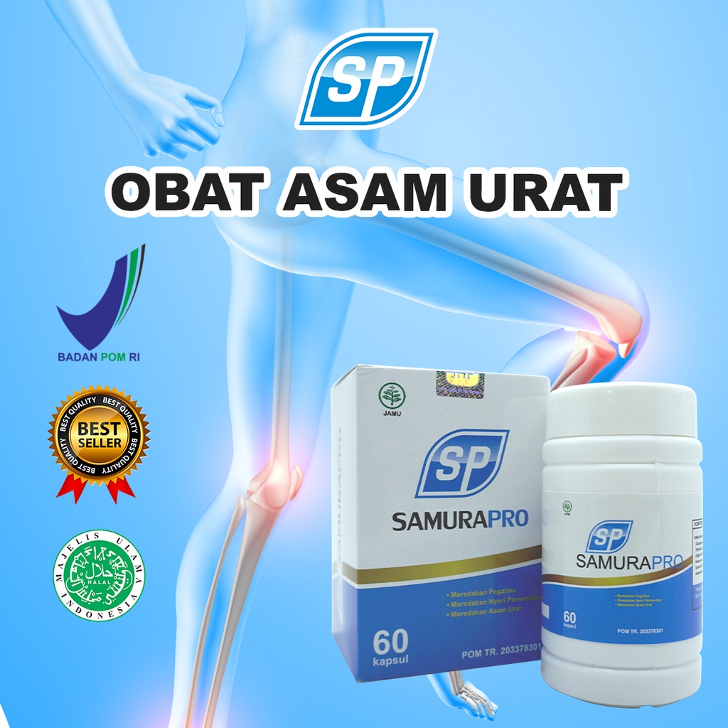 Obat Asam Urat, Nyeri Sendi, Rematik, Kolesterol, Pegal Linu, Persendian dan Encok (SAMURAPRO)