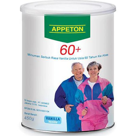 

UKF9 APPETON 60+ 450GR VANILLA (NUTRISI LENGKAP UNTUK ORANG TUA) PROMO DT84