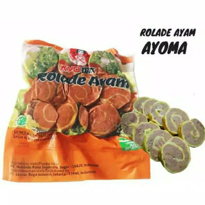 Rolade Ayam 9pcs/Ayoma Rolade 9pcs