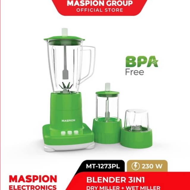 Maspion Blender Plastik 1 Liter